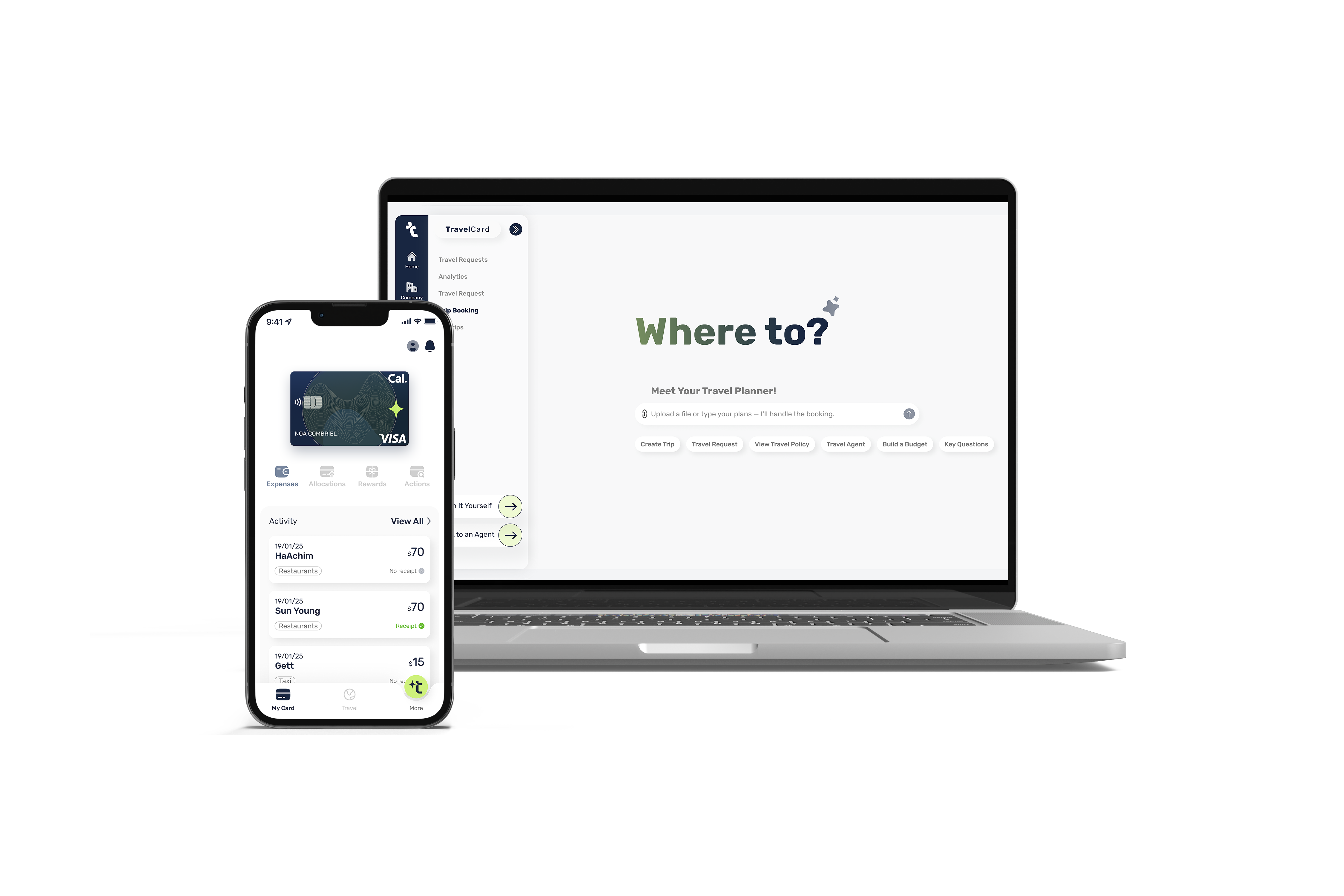 TravelCard Dashboard